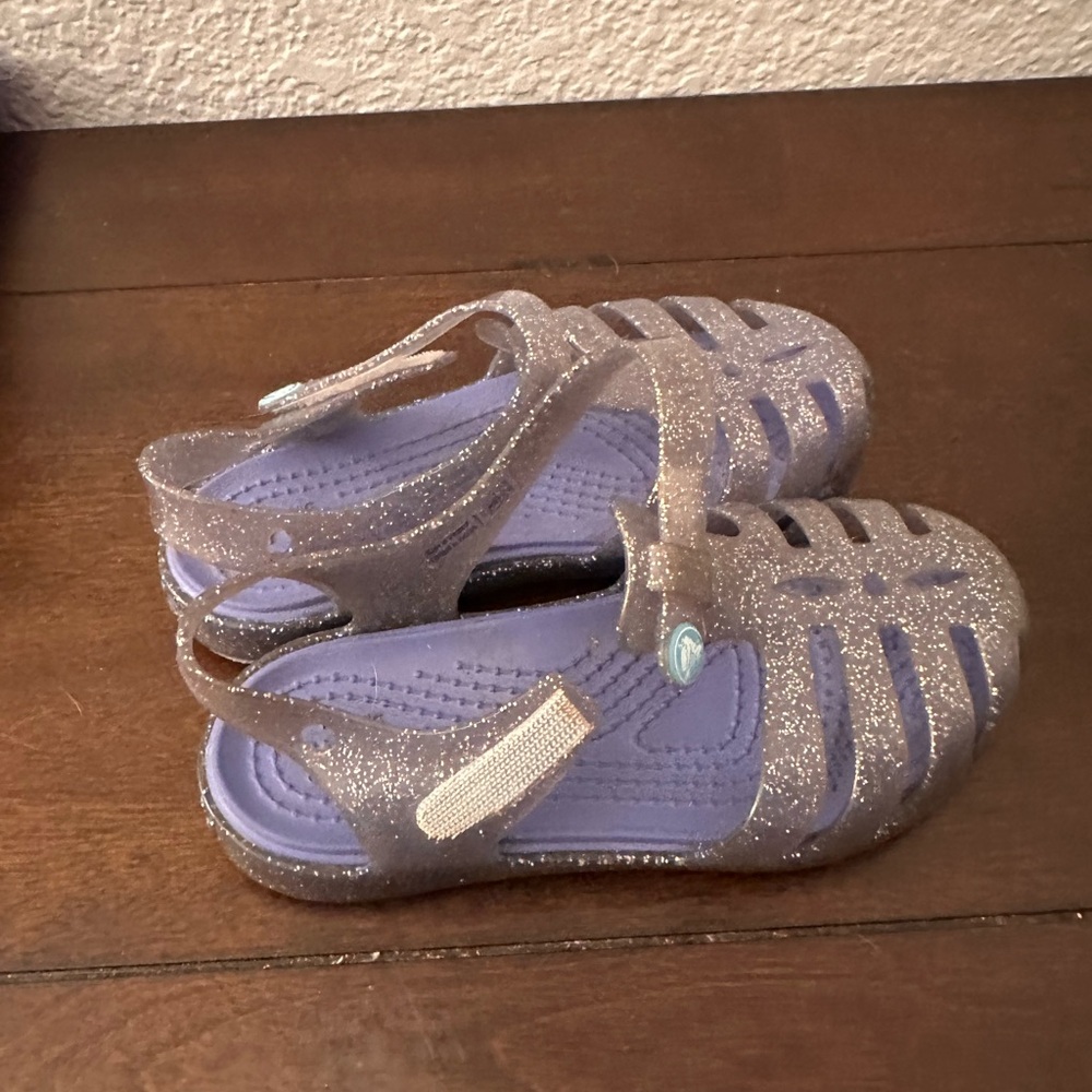 CROCS Glittery Lavender Kids Sandals